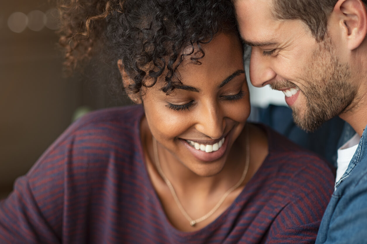 Interracial couple entering a common law marriage.